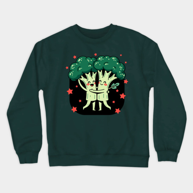 Broccoli Love Duo Crewneck Sweatshirt by enrynz