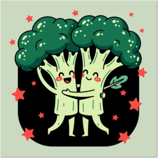 Broccoli Love Duo Posters and Art