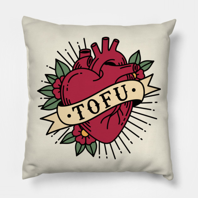 Tofu Lovers' Heart Pillow by enrynz