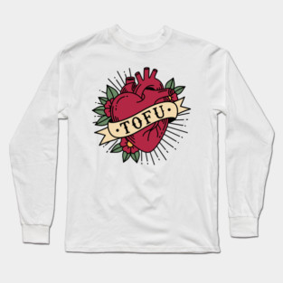 Tofu Lovers' Heart Long Sleeve T-Shirt