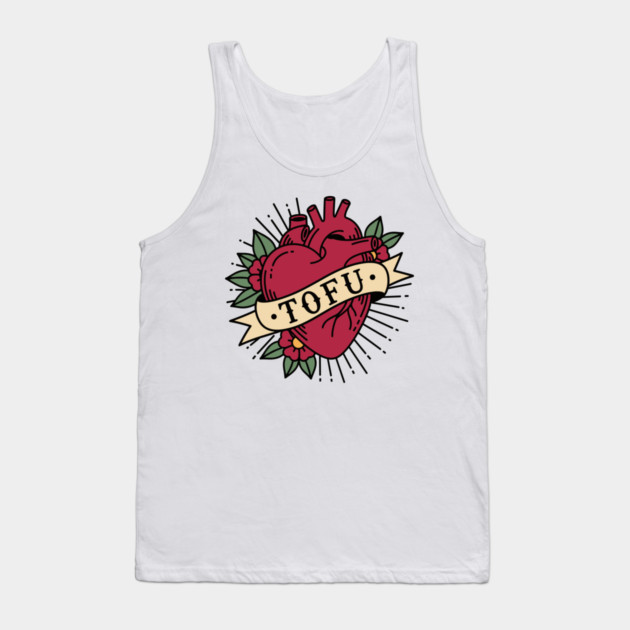Tofu Lovers' Heart Tank Top by enrynz