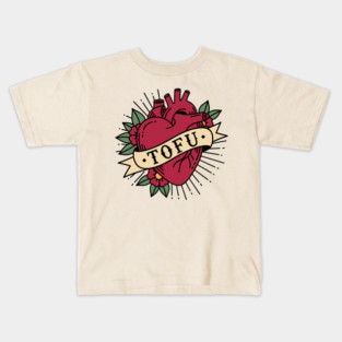 Tofu Lovers' Heart Kids T-Shirt
