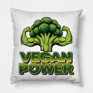 Vegan Power Broccoli Strength Pillow