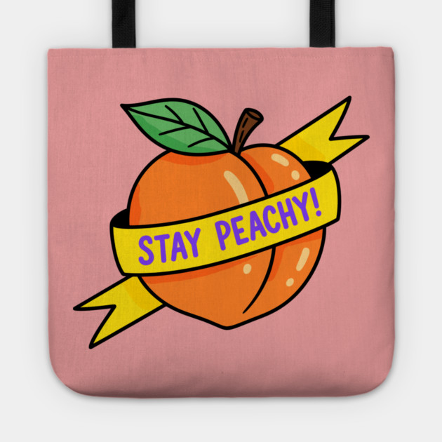 Stay Peachy Tote by enrynz