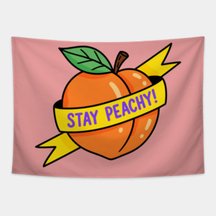 Stay Peachy Tapestry