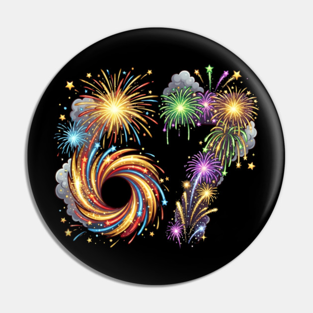 67 Colorful Fireworks Celebration for New Year's Eve Pin by Creatifly Graphic Tees