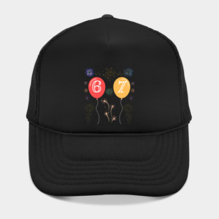 New Year's Eve 67 Balloons and Fireworks Countdown Hat