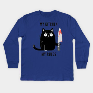 My Kitchen My Rules Kids Long Sleeve T-Shirt