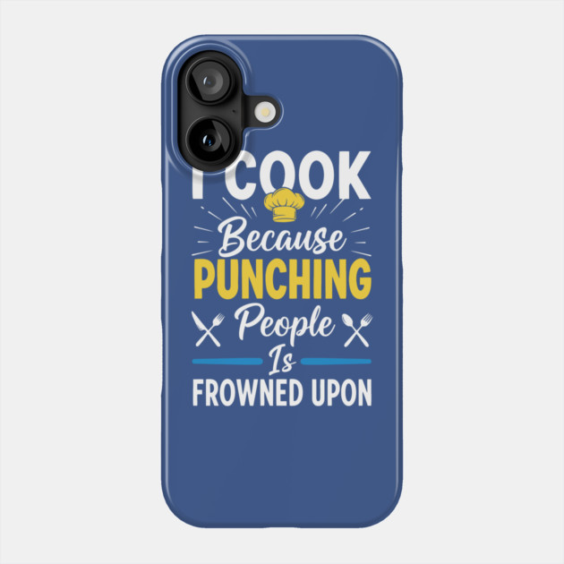 Cooking Not Punching Phone Case by enrynz