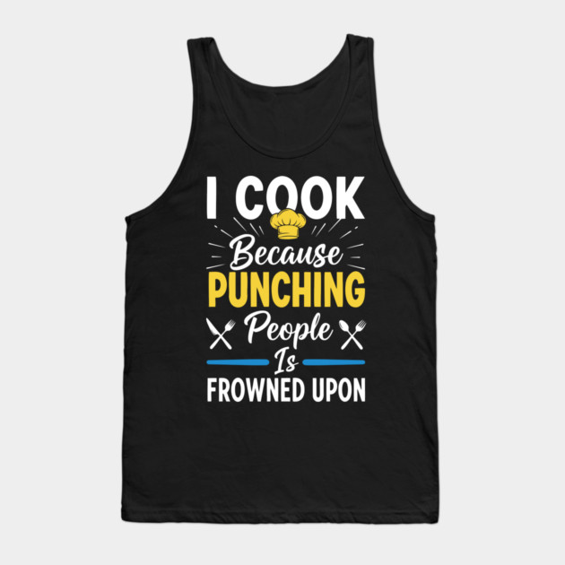 Cooking Not Punching Tank Top by enrynz