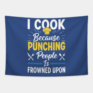 Cooking Not Punching Tapestry