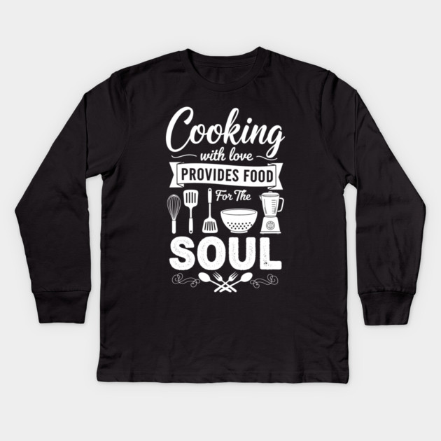Soulful Cooking Kids Long Sleeve T-Shirt by enrynz