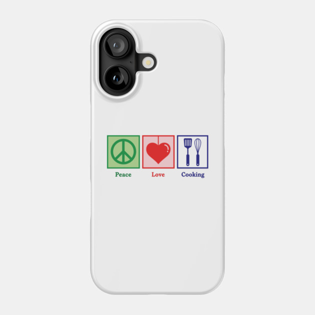 Peace, Love, Cooking Phone Case by enrynz