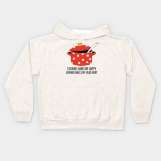 Introvert's Kitchen Humor Kids Hoodie