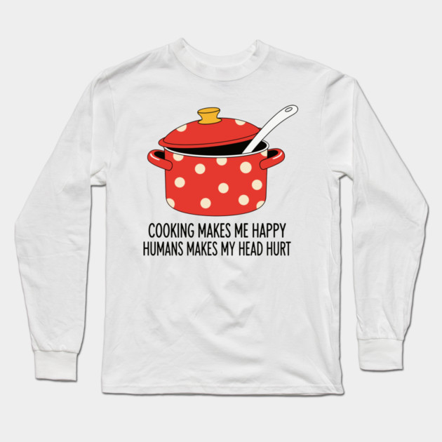 Introvert's Kitchen Humor Long Sleeve T-Shirt by enrynz