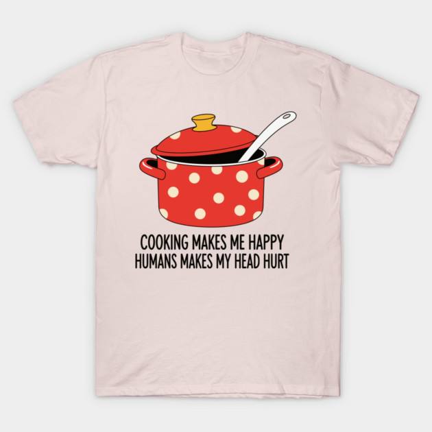 Introvert's Kitchen Humor T-Shirt by enrynz