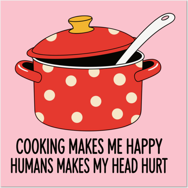 Introvert's Kitchen Humor Wall Art by enrynz