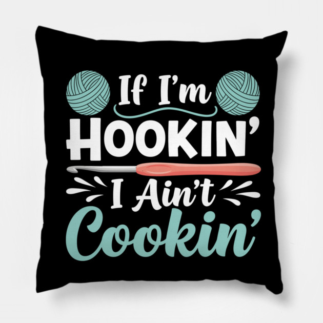 Hooked on Yarn Pillow by enrynz