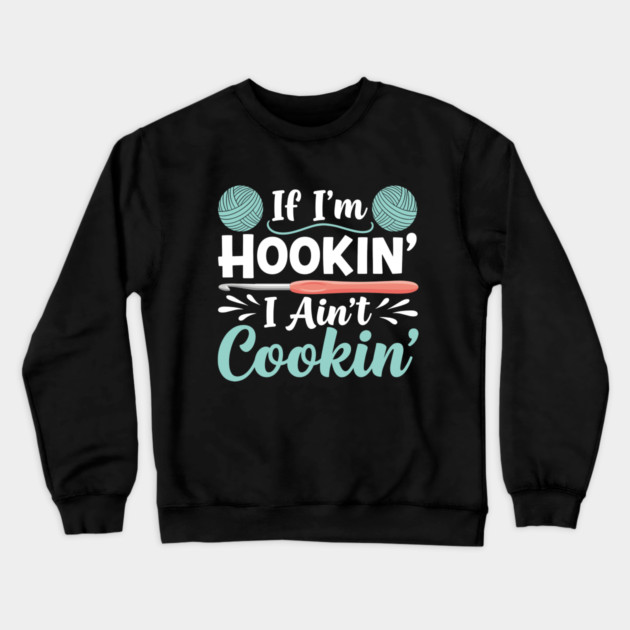 Hooked on Yarn Crewneck Sweatshirt by enrynz