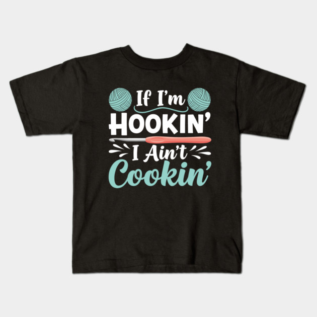 Hooked on Yarn Kids T-Shirt by enrynz