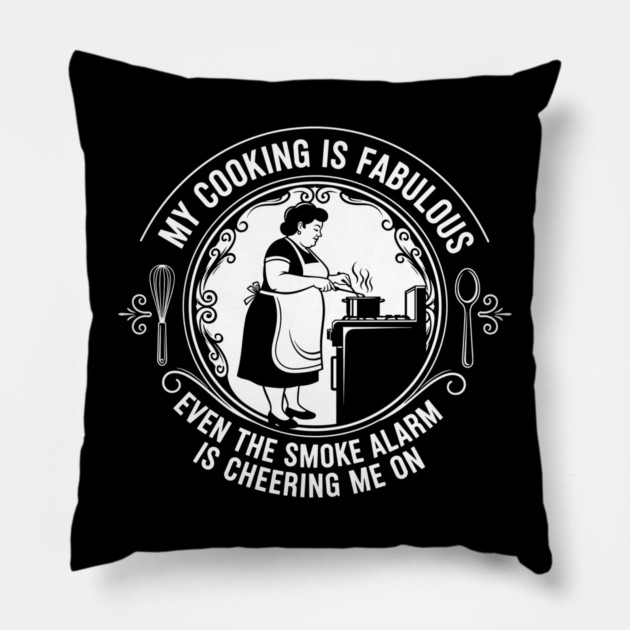 Sassy Cooking Humor Pillow by enrynz