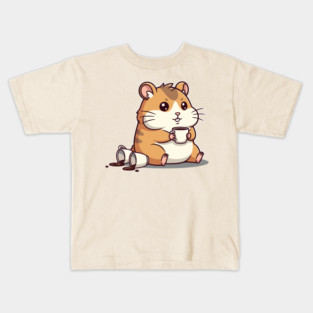 Hamster's Coffee Chaos Kids T-Shirt