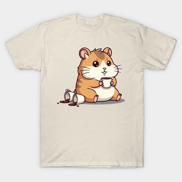 Hamster's Coffee Chaos T-Shirt by enrynz