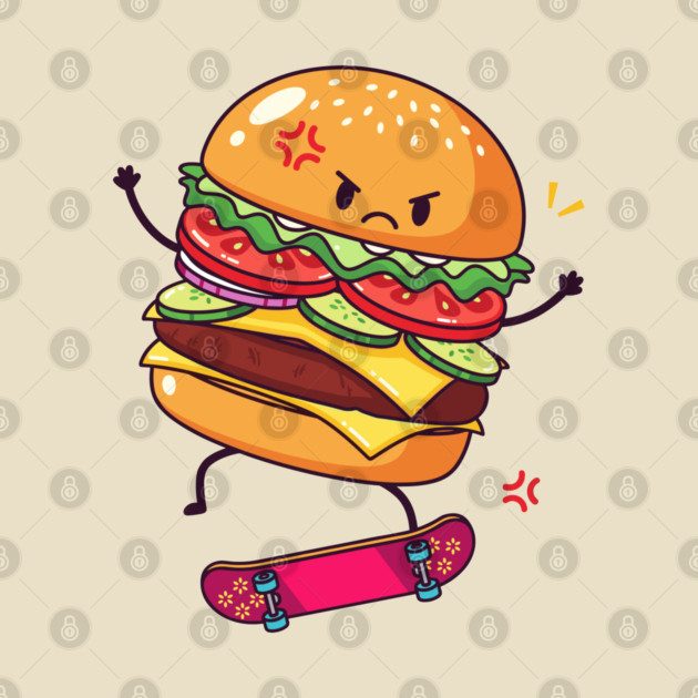 Furious Skateboard Burger by enrynz