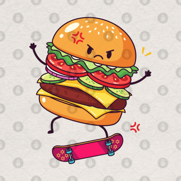 Furious Skateboard Burger by enrynz