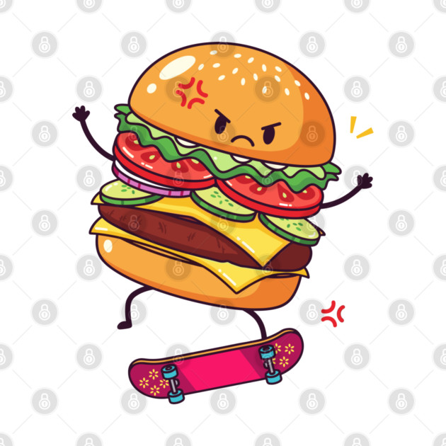Furious Skateboard Burger by enrynz
