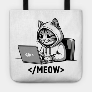 Coding Cat </Meow> Tote