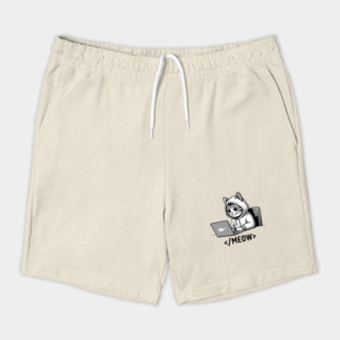 Coding Cat </Meow> Shorts
