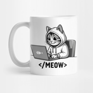 Coding Cat </Meow> Mug