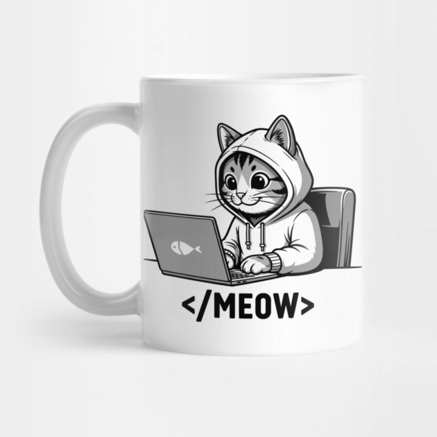 Coding Cat </Meow> by enrynz