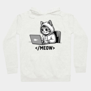 Coding Cat </Meow> Hoodie
