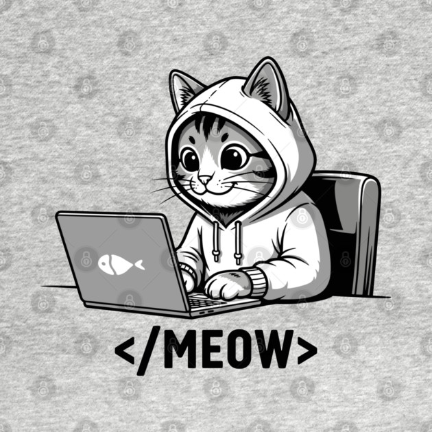 Coding Cat </Meow> by enrynz