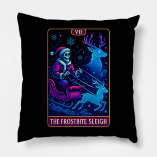 Christmas Tarot - The Frostbite Sleigh Pillow