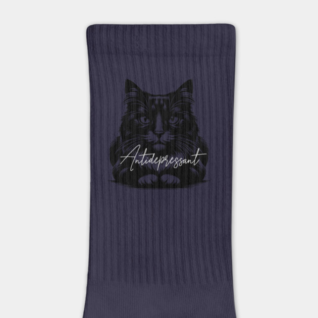 funny cat antidepressant by Pixel Threads 