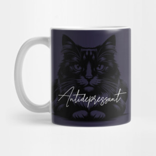 funny cat antidepressant Mug