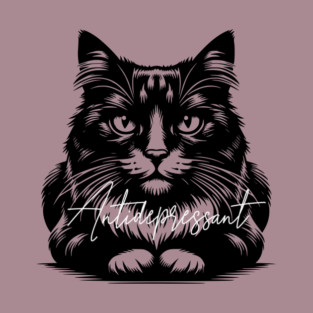 funny cat antidepressant T-Shirt