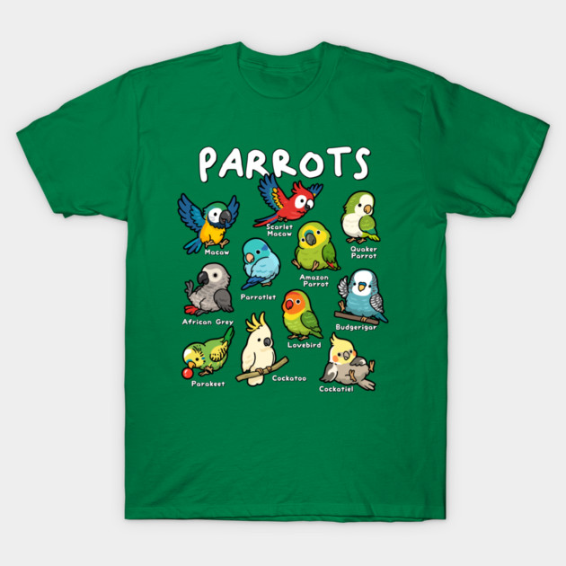 Parrots of the World T-Shirt by GoshWow®