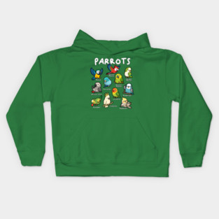 Parrots of the World Kids Hoodie
