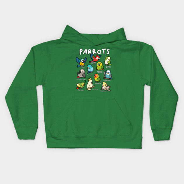 Parrots of the World Kids Hoodie by GoshWow®