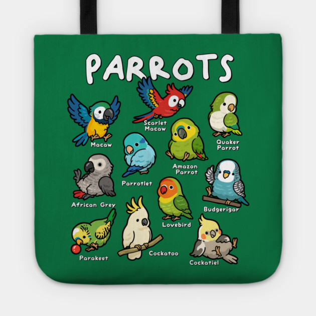 Parrots of the World Tote by GoshWow®