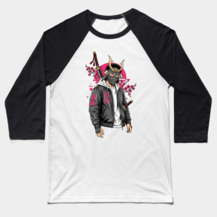 Urban Drifter Modern Samurai Streetwear Baseball T-Shirt