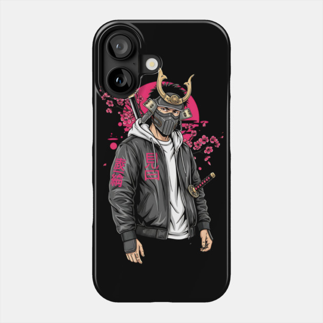 Urban Drifter Modern Samurai Streetwear Phone Case by Designed By Marty