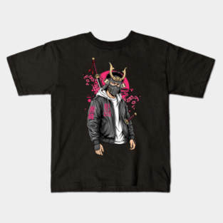Urban Drifter Modern Samurai Streetwear Kids T-Shirt