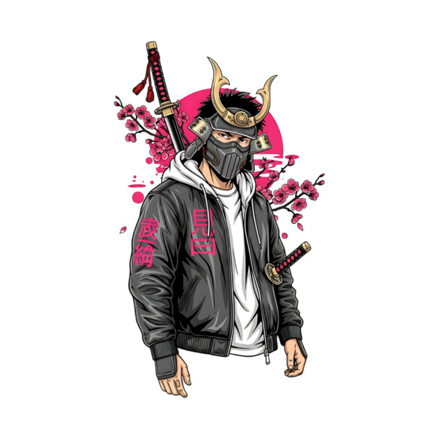 Urban Drifter Modern Samurai Streetwear by Designed By Marty