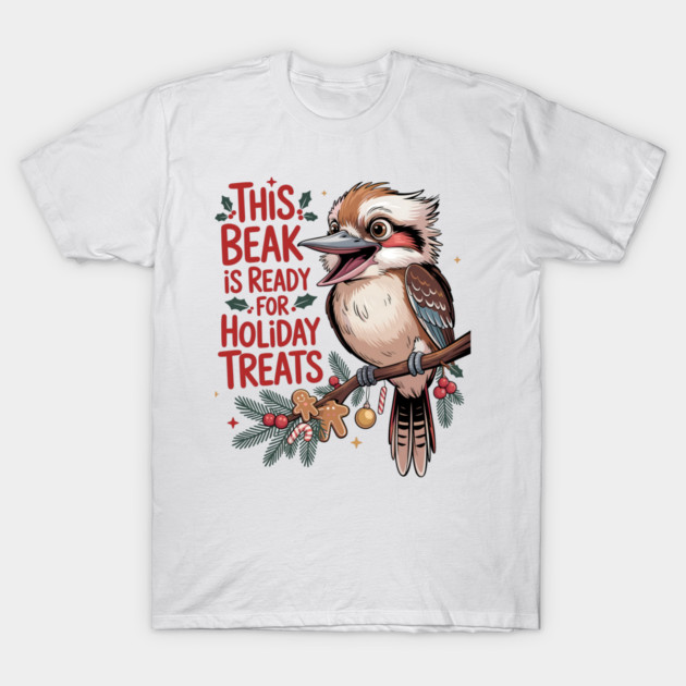 Xmas Kookaburra T-Shirt by JessArty