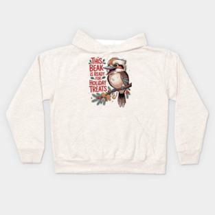 Xmas Kookaburra Kids Hoodie